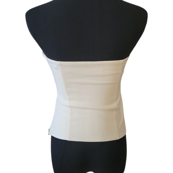 Abercrombie & Fitch Cream Corset Strapless Top Size XS - Picture 3 of 4